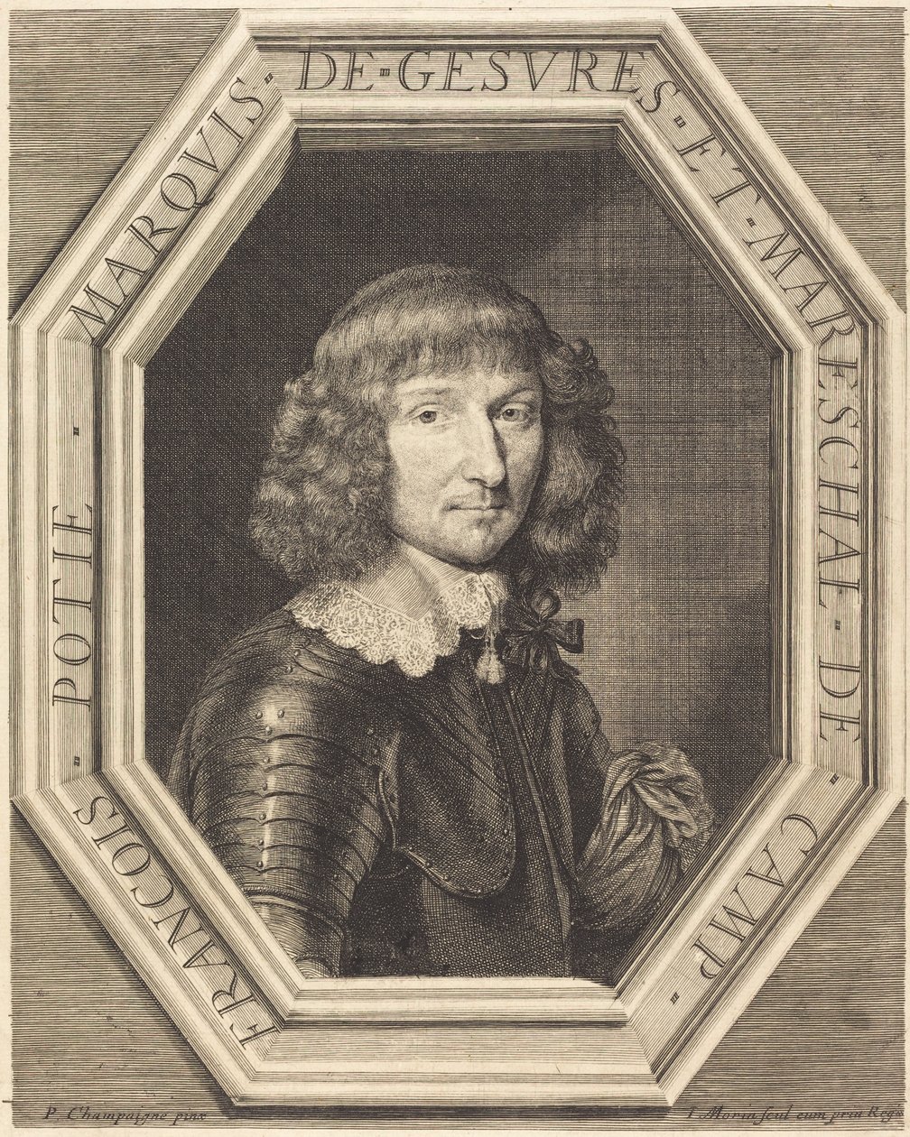 François Potier, marchese di Gevres da Jean Morin after Philippe de Champaigne
