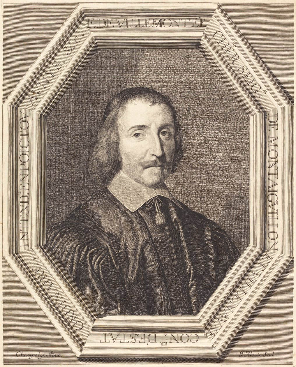 François de Villemontee da Jean Morin after Philippe de Champaigne