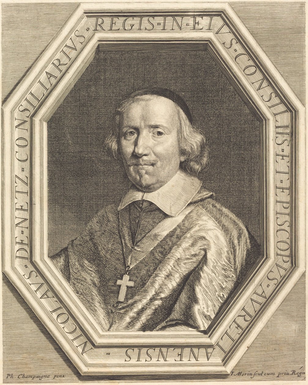 Nicolas de Netz da Jean Morin after Philippe de Champaigne