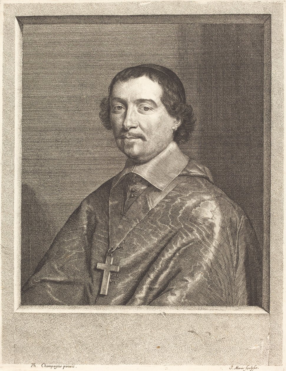 Pierre Berthier da Jean Morin after Philippe de Champaigne