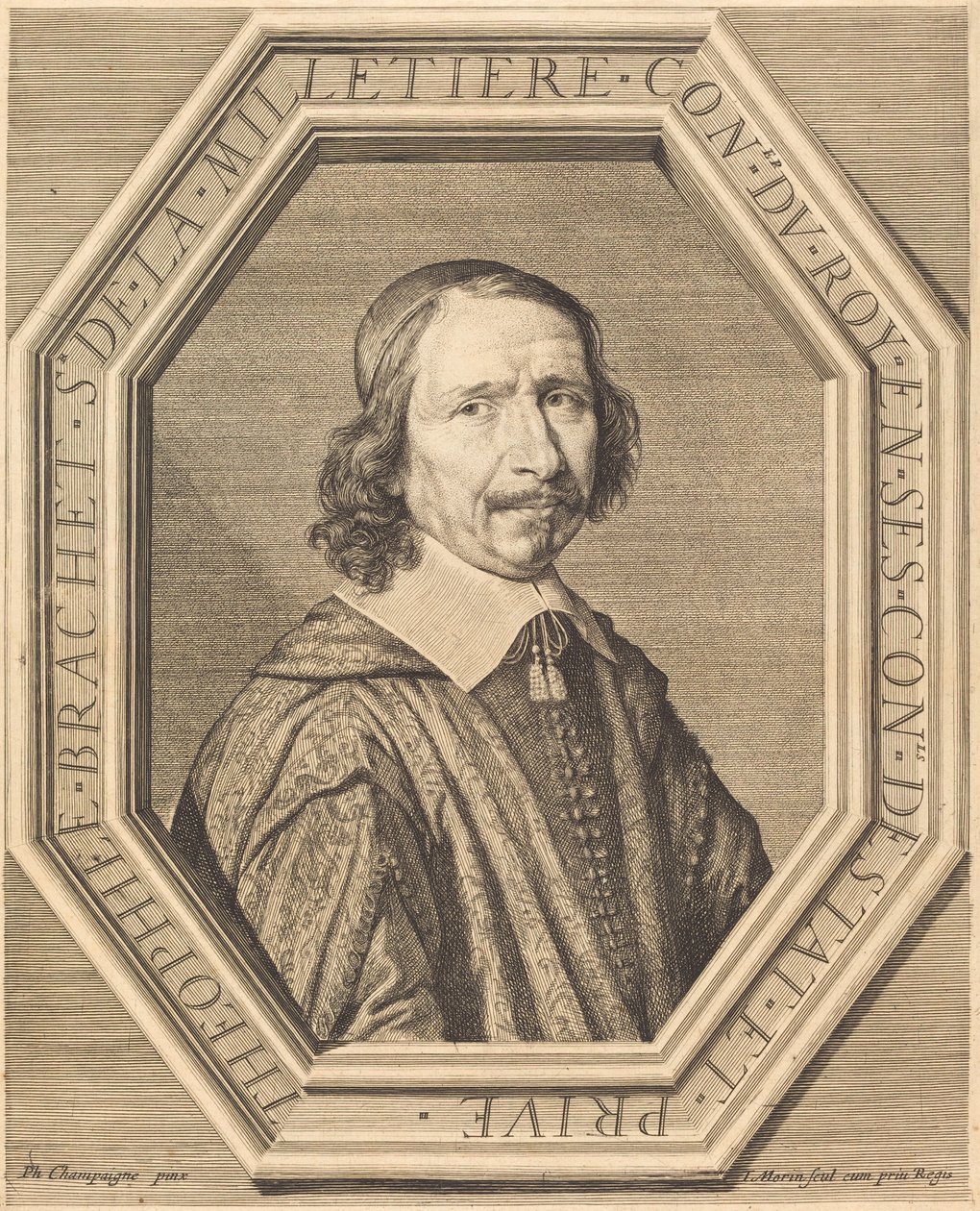 Theophile Brachet de la Milletiere da Jean Morin after Philippe de Champaigne