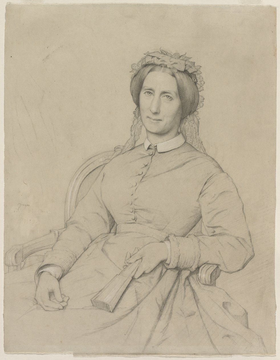 Madame Hippolyte Flandrin Aimée Ancelot, 1869 da Jean Paul Flandrin