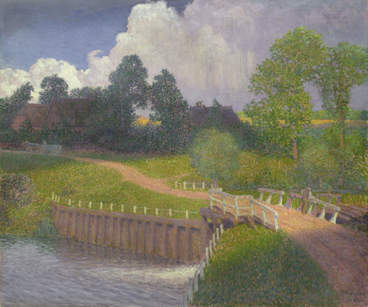 La chiusa a Wohldorf, 1901 da Jean Paul Kayser