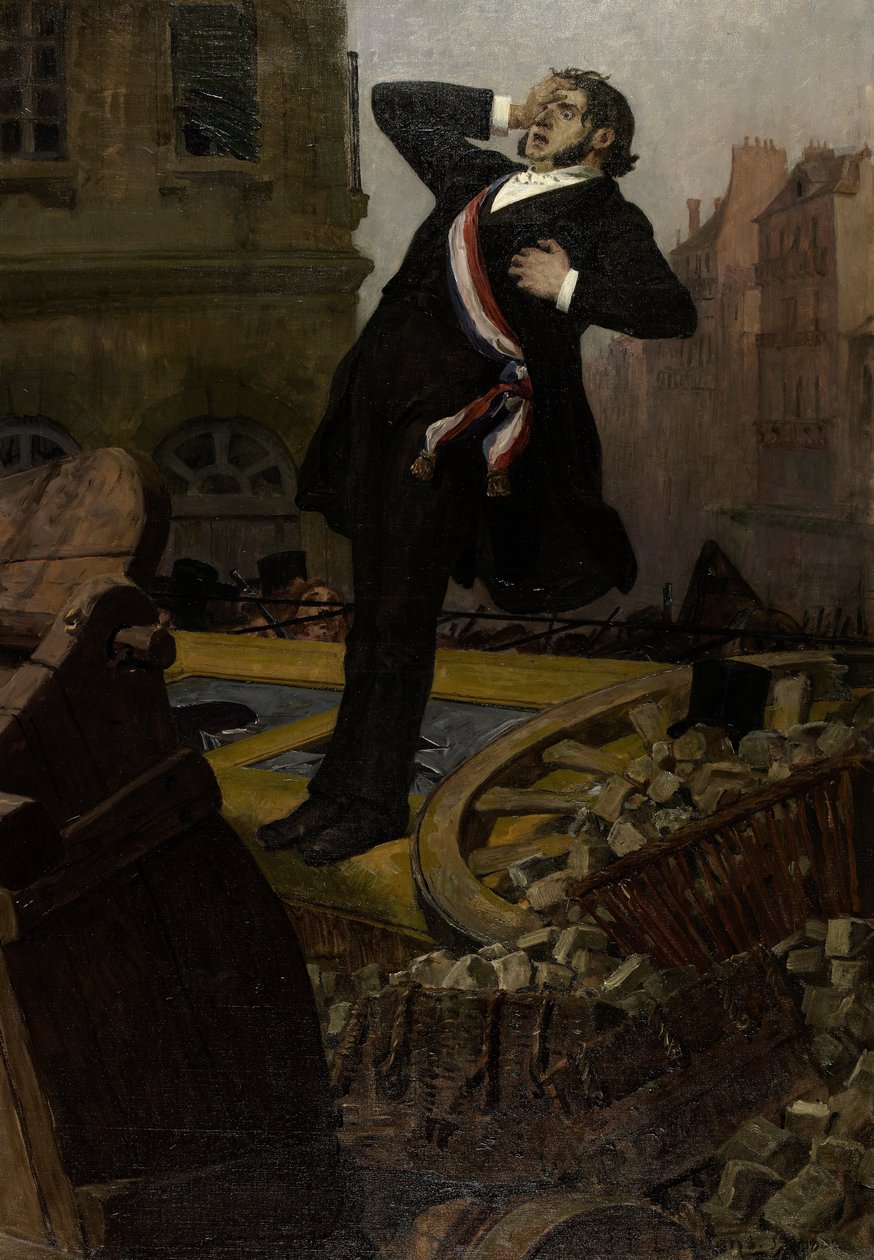 Morte del deputato Alphonse Baudin il 3 dicembre 1851, 1902 da Jean Paul Laurens