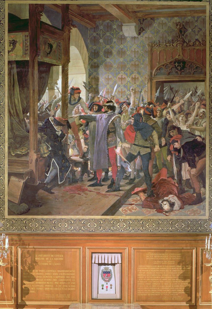 Etienne Marcel protegge il Delfino dalla folla nel 1358 da Jean Paul Laurens