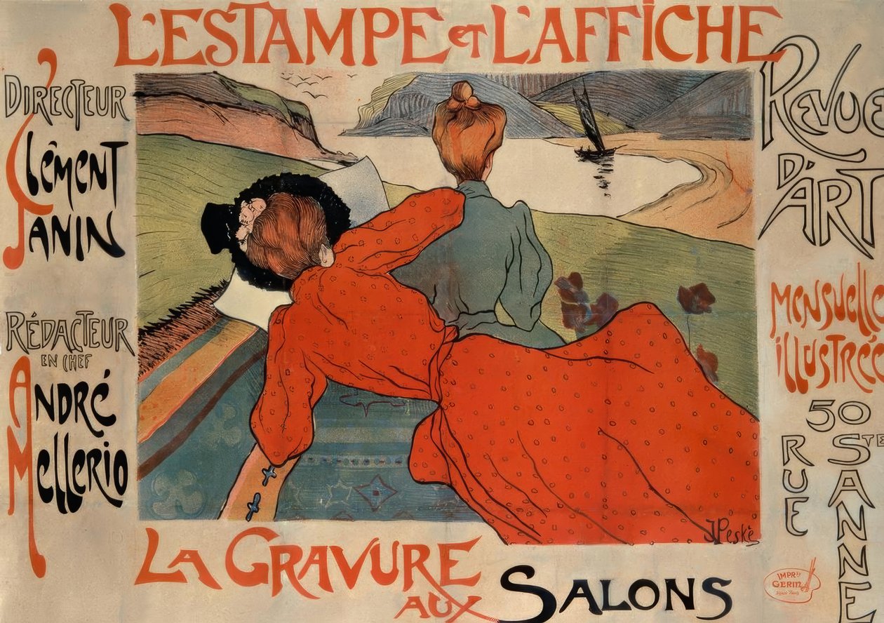 L’ESTAMPE ET L’AFFICHE / LA GRAVURE AUX SALONS da Jean Peske