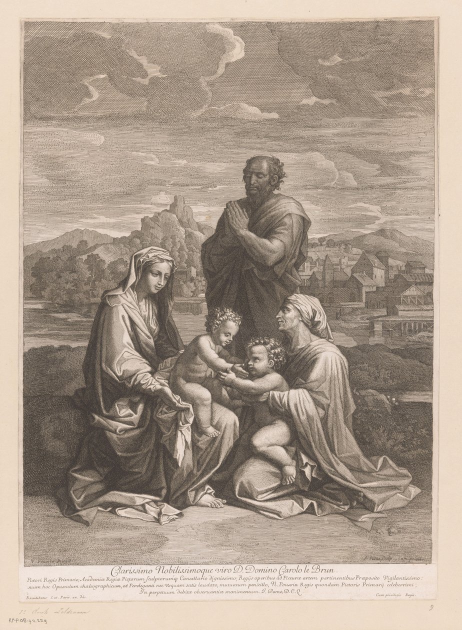 Sacra Famiglia con Elisabetta e Giovanni da Jean Pesne
