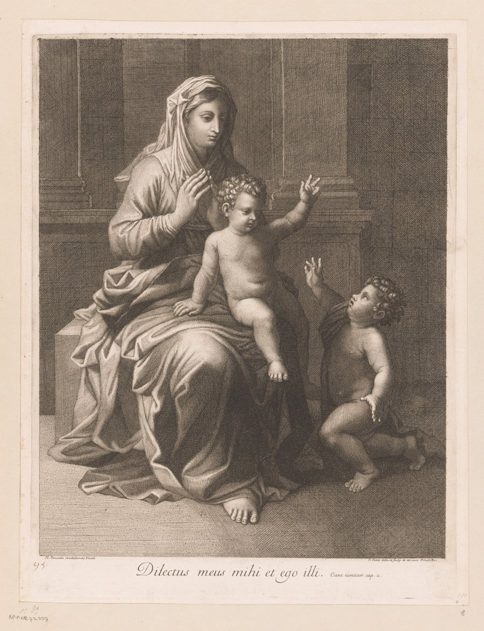 Maria con bambino e Giovanni Battista da Jean Pesne