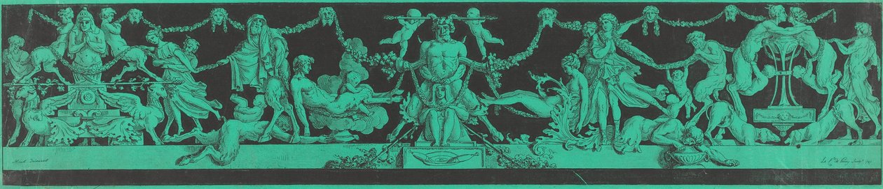 Una Baccanale con Figure Egiziane e Classiche da Jean Philippe Guy le Gentil, Comte de Paroy, after Charles Monnet