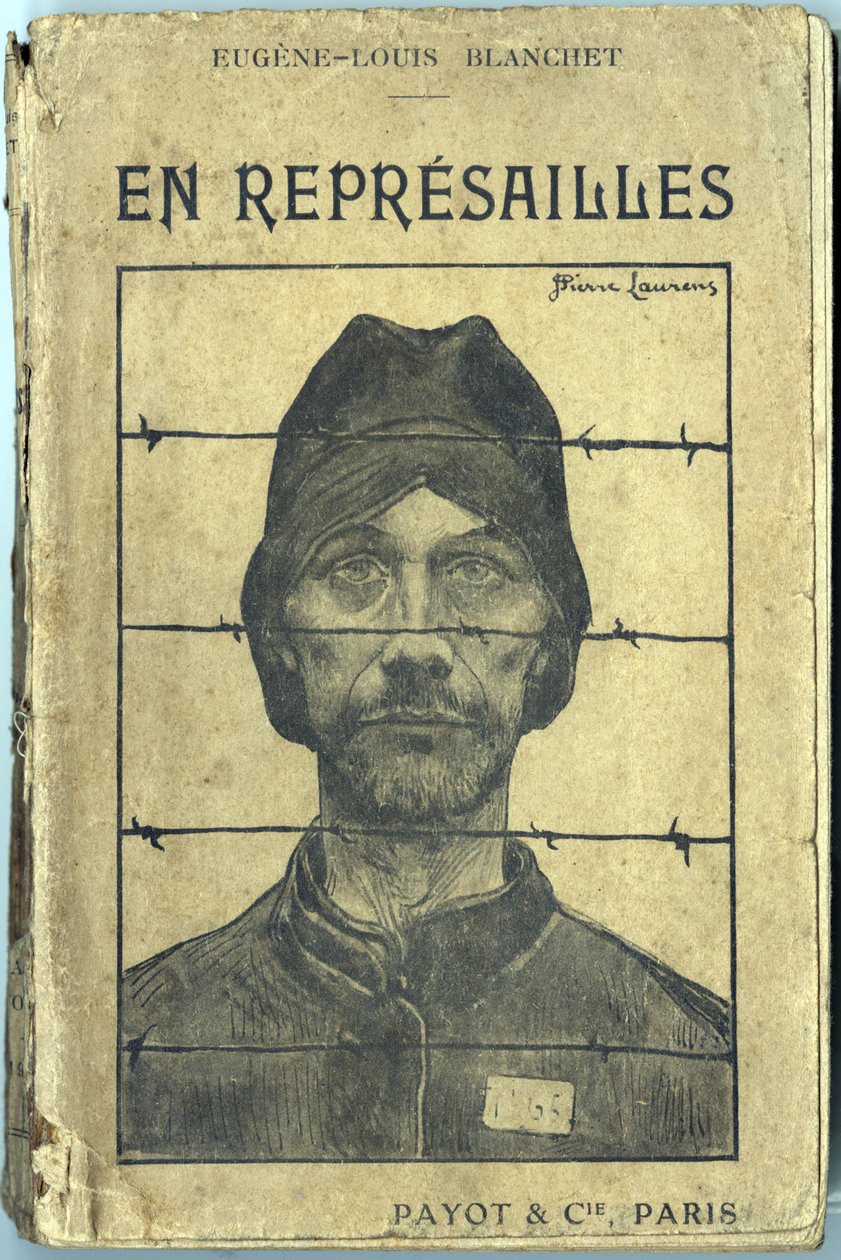 Copertina, "En reprisailles", di Eugene-Louis Blanchet, illustrazione di Jean-Pierre Laurens (1875-1933). Editions Payot et Compagnie, Parigi da Jean Pierre Laurens