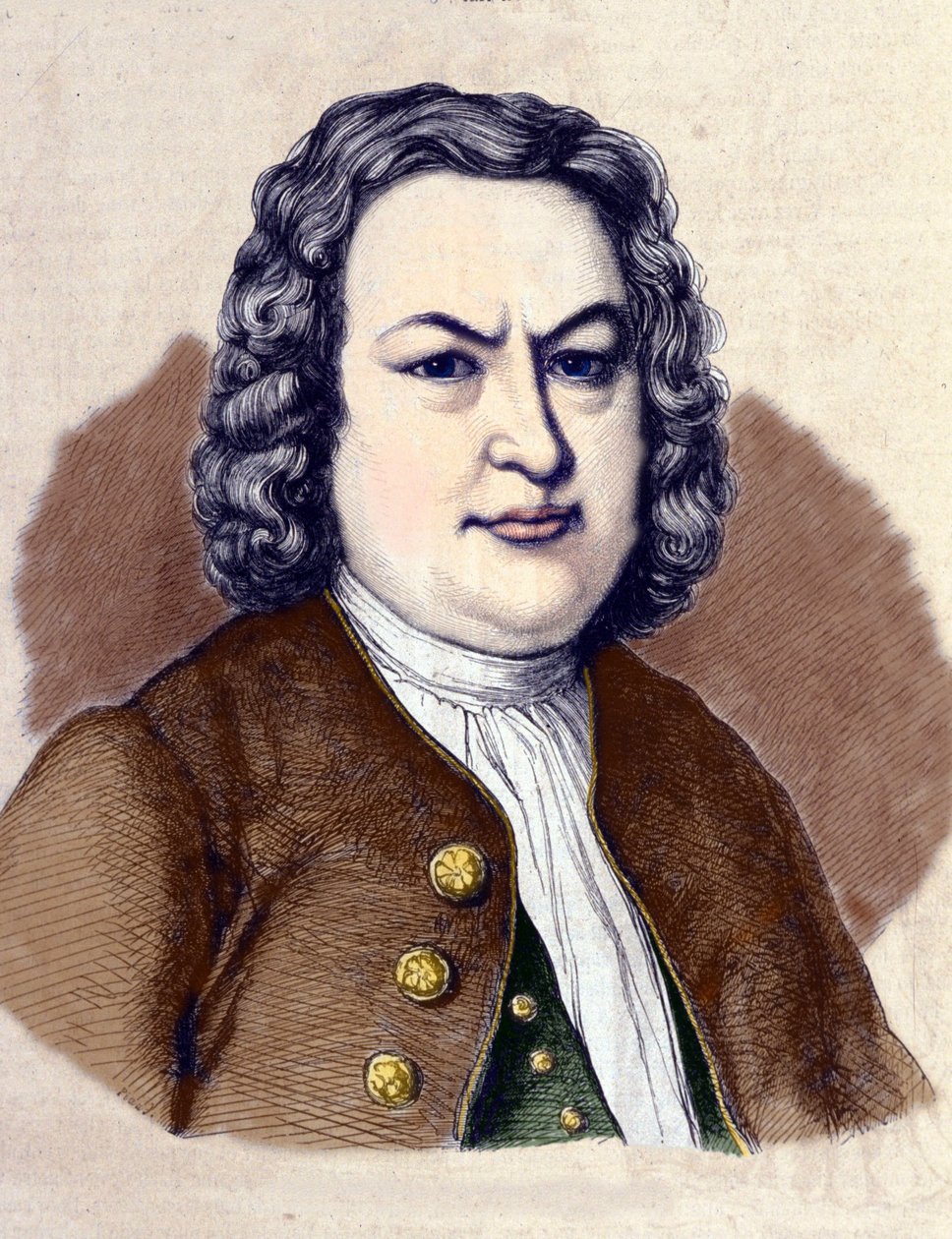 Ritratto di Johann Sebastian Bach da Jean Pierre Laurens