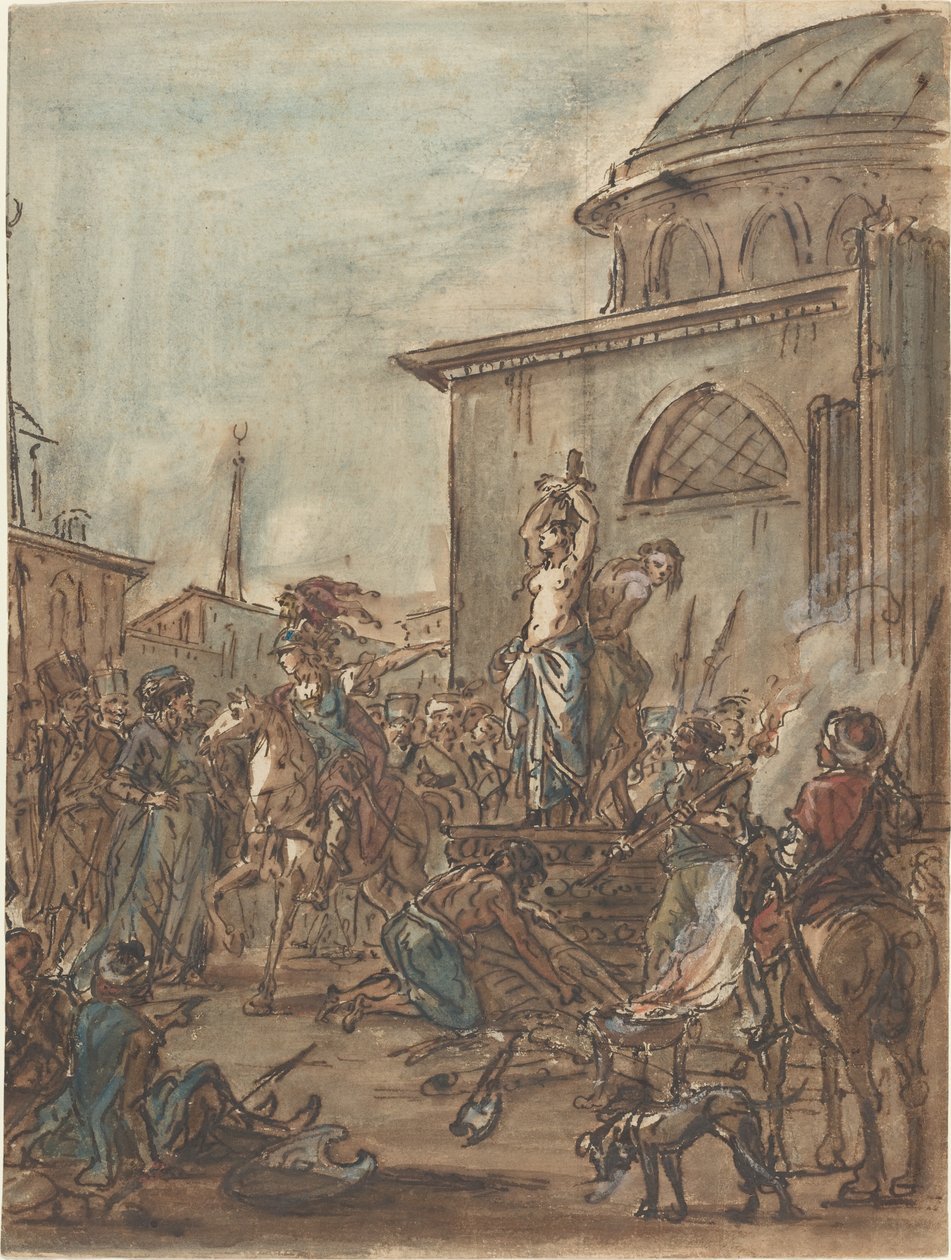 Olindo e Sofronia salvati da Clorinda da Jean Pierre Norblin