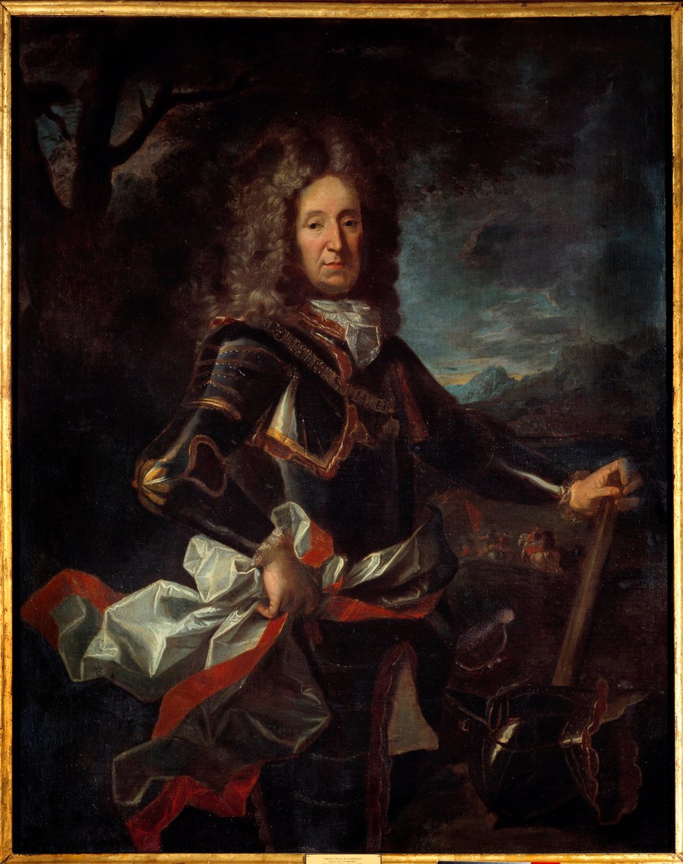 Ritratto di Carlo Enrico di Lorena, Principe di Vaudemont (1649-1723) figlio di Carlo IV. Dipinto di Jean Ranc (1674-1735) da Jean Ranc