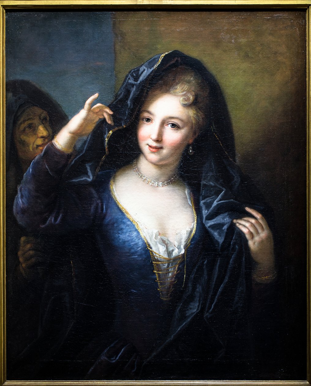 Ritratto di donna con collana di perle da Jean Raoux