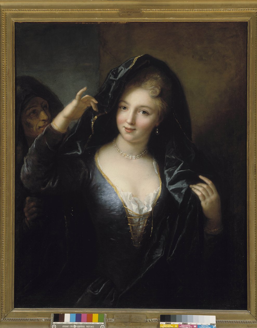 Giovane ragazza con la collana di perle da Jean Raoux