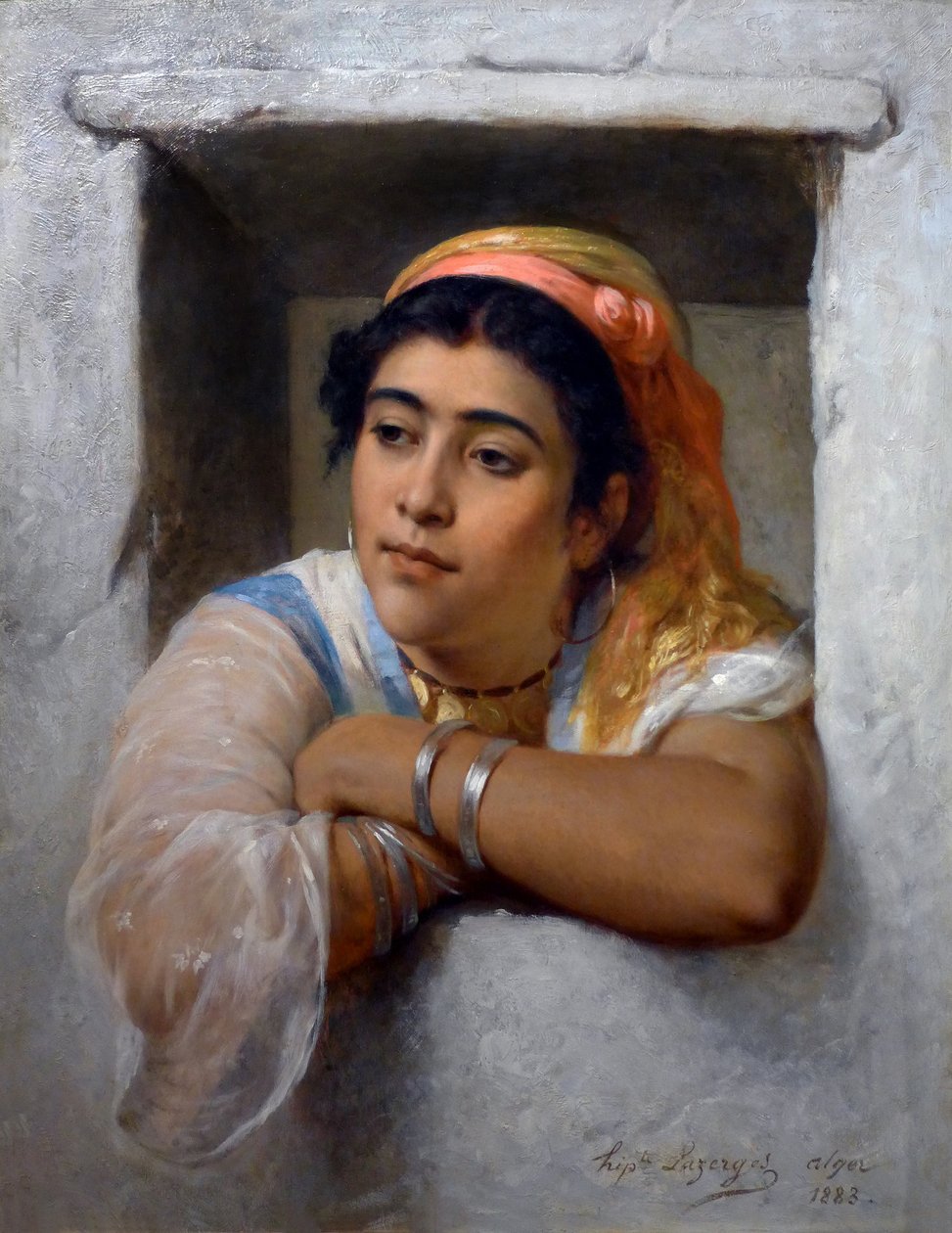 Alla finestra da Jean Raymond Hippolyte Lazerges
