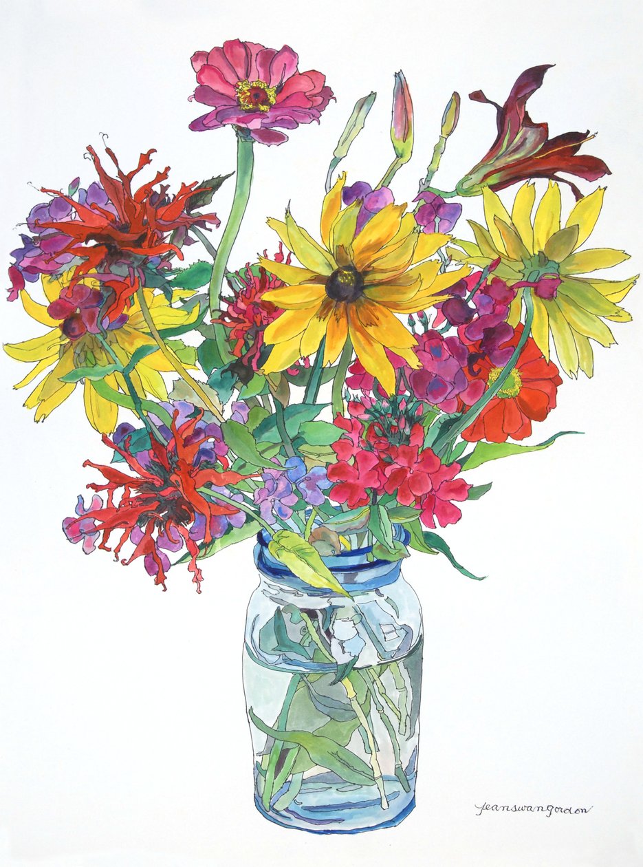East Boothbay, 2010 (acquerello e inchiostro su carta) da Jean Swan Gordon