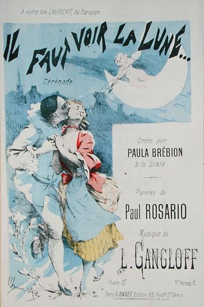Copertina di una partitura per 