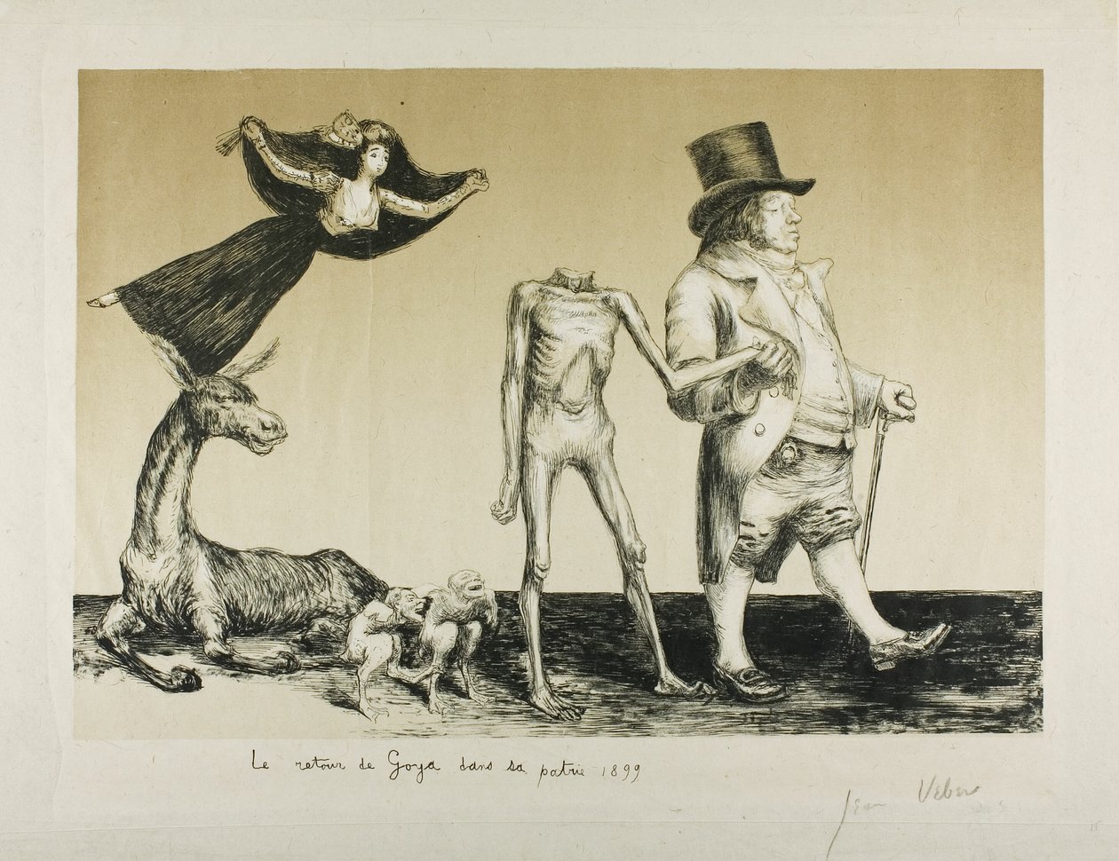 Il ritorno di Goya in patria da Jean Veber