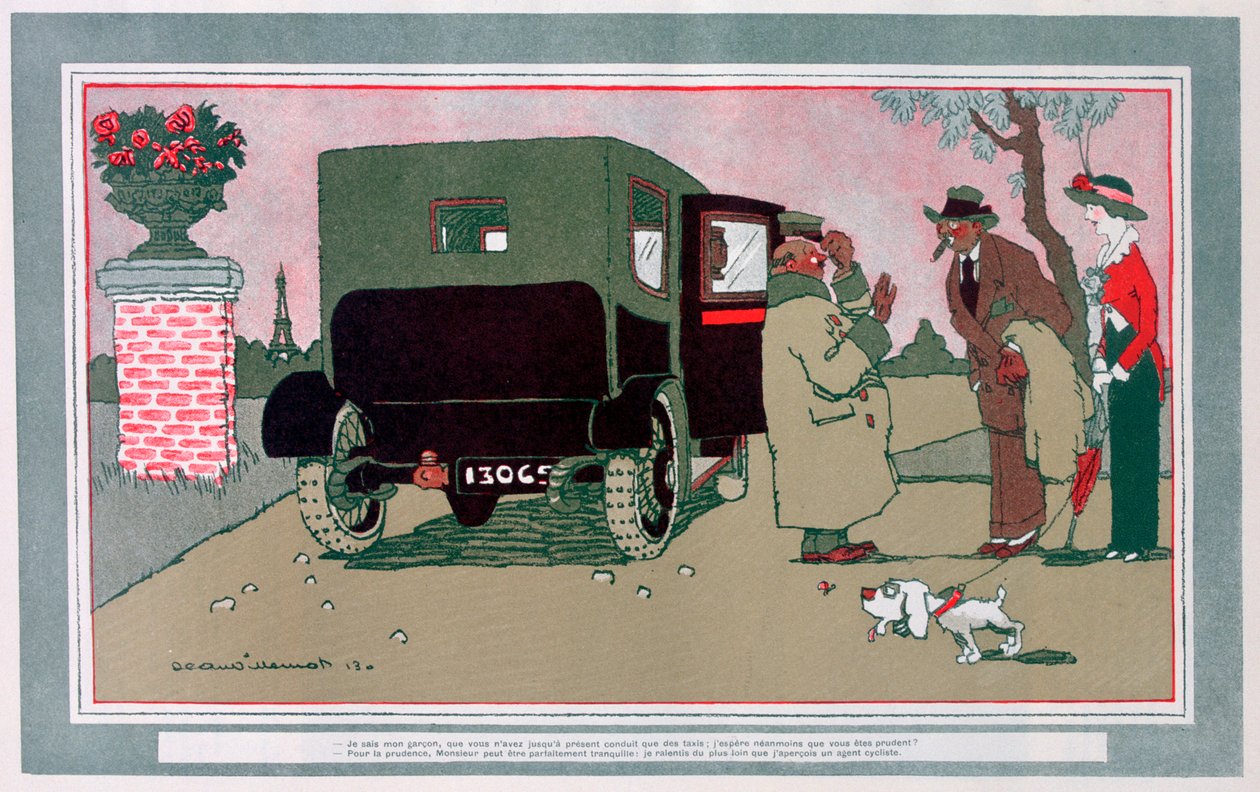 Il nuovo autista, cartone animato francese, 1913 da Jean Villemot