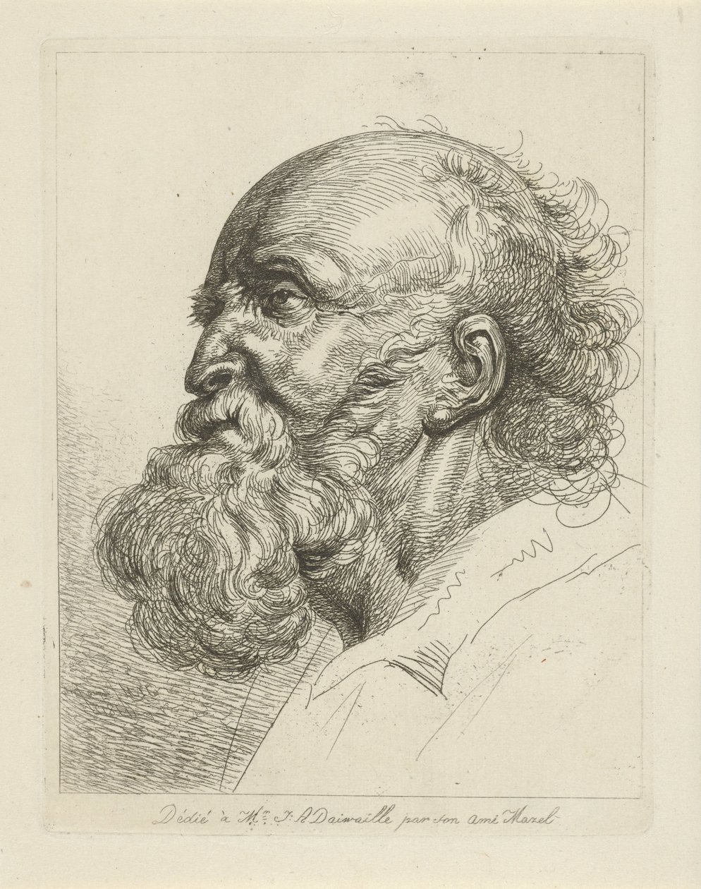 Ritratto di un vecchio con barba da Jean Zacherie Mazel