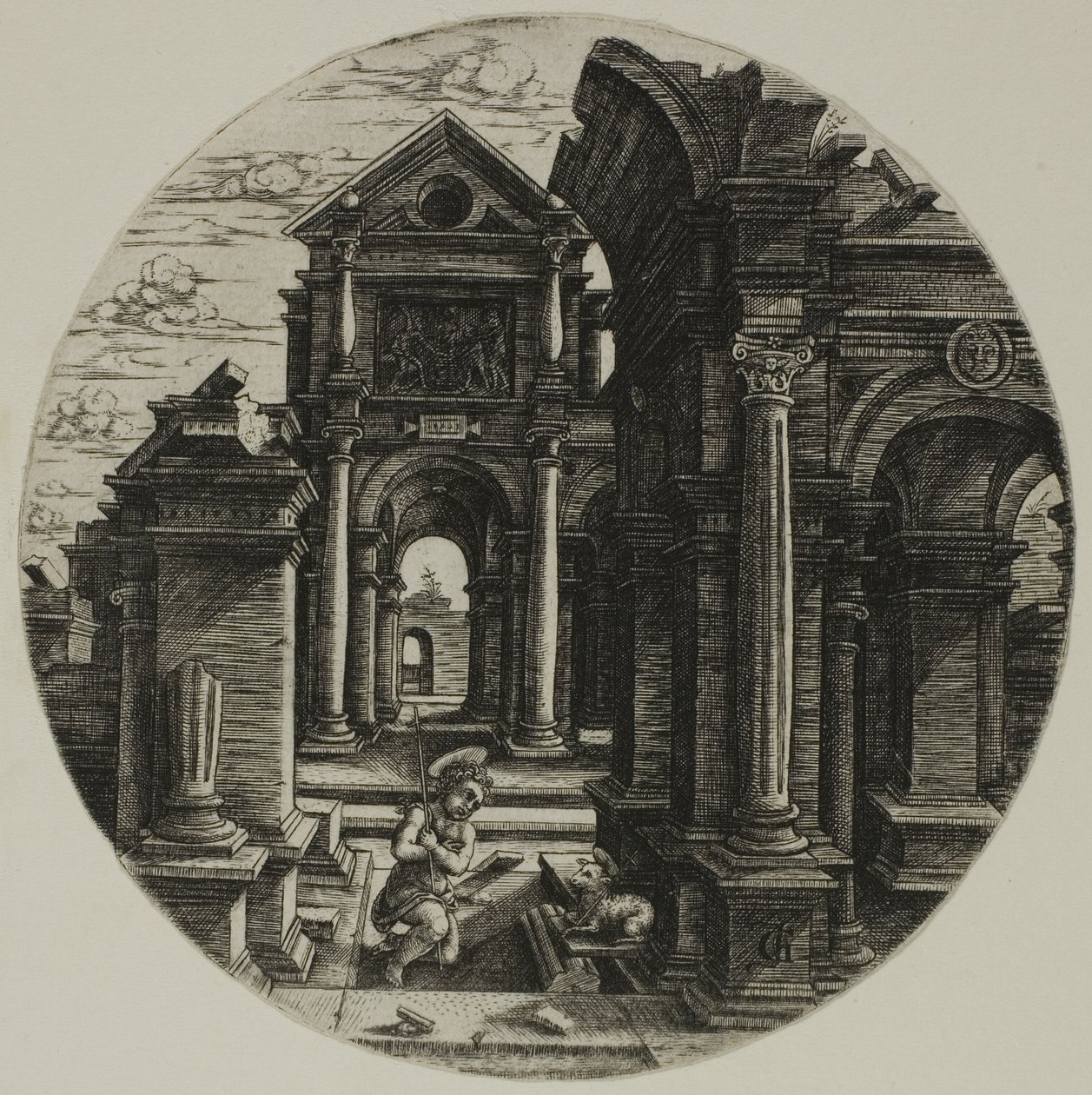 Il bambino Giovanni Battista da Jean de Gourmont