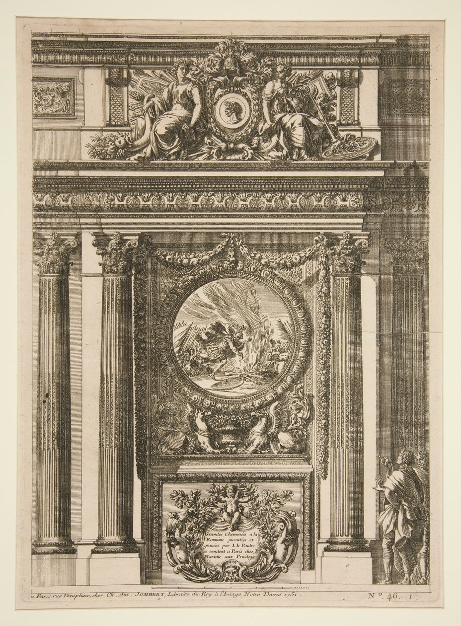 Grandi camini alla romana da Jean le Pautre