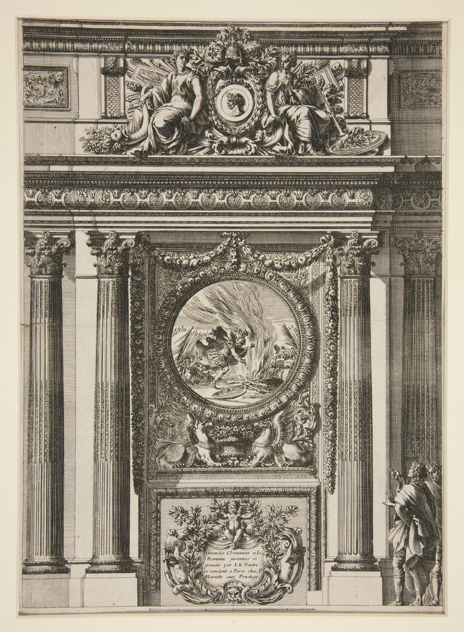 Grandi camini alla romana da Jean le Pautre