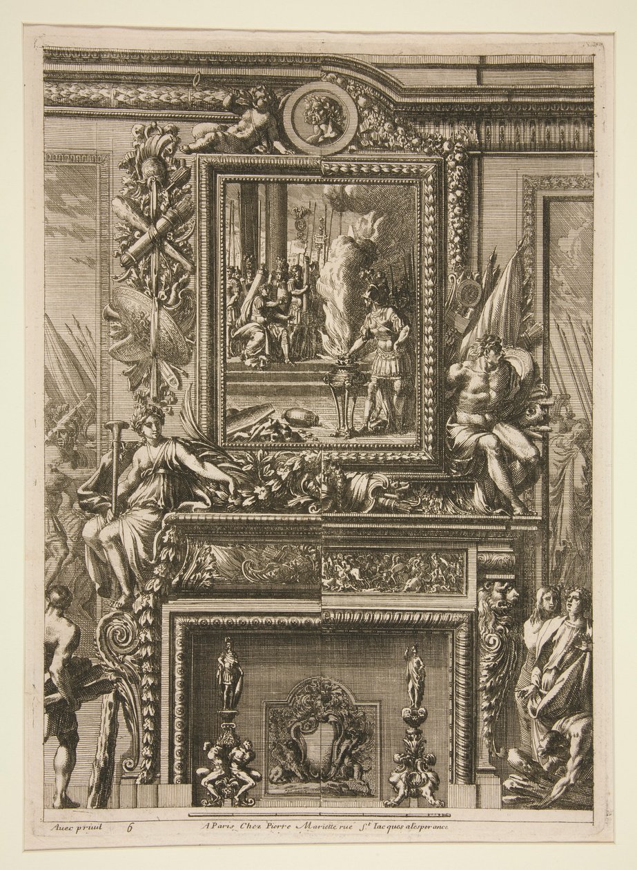 Grandi camini alla romana da Jean le Pautre