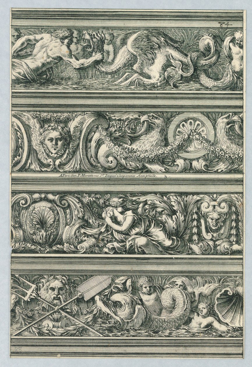 Tavola da Frises pour les architraves, cornices, et autres ornements d