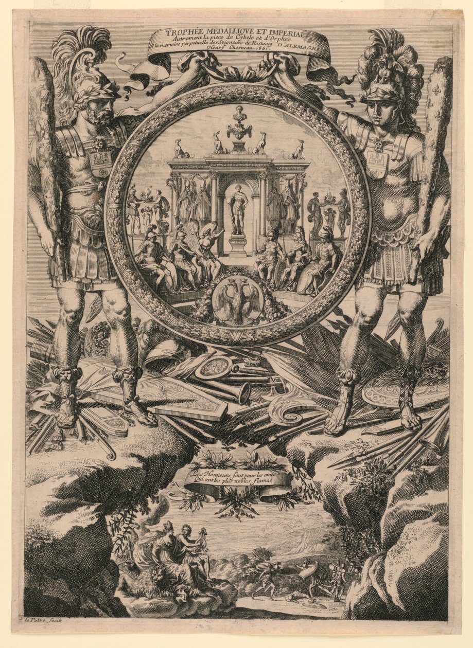 Trofeo Medallique et Imperial (Medaglia e Trofeo Imperiale) da Jean le Pautre