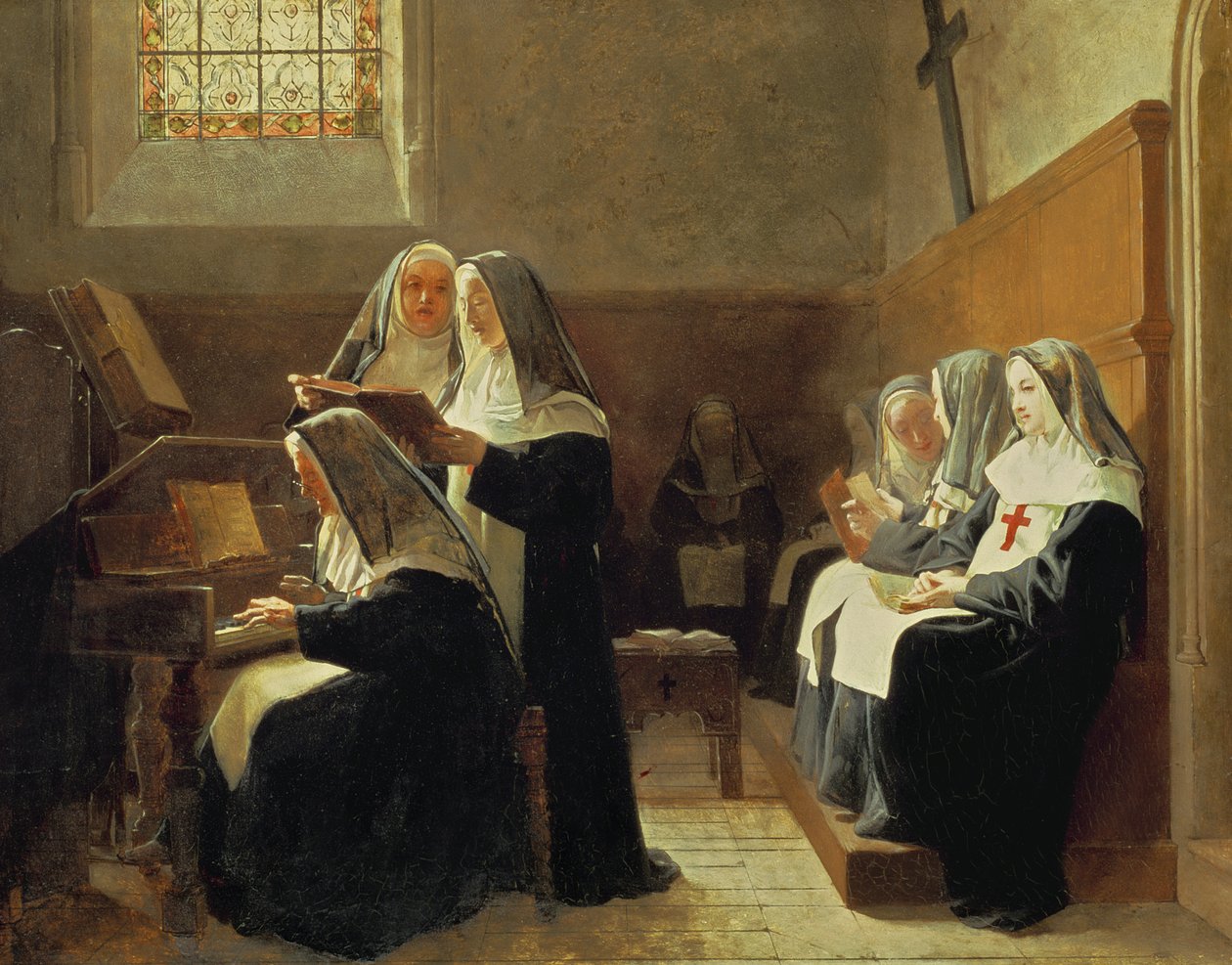 Il coro del convento da Jean or Jehan Georges Vibert