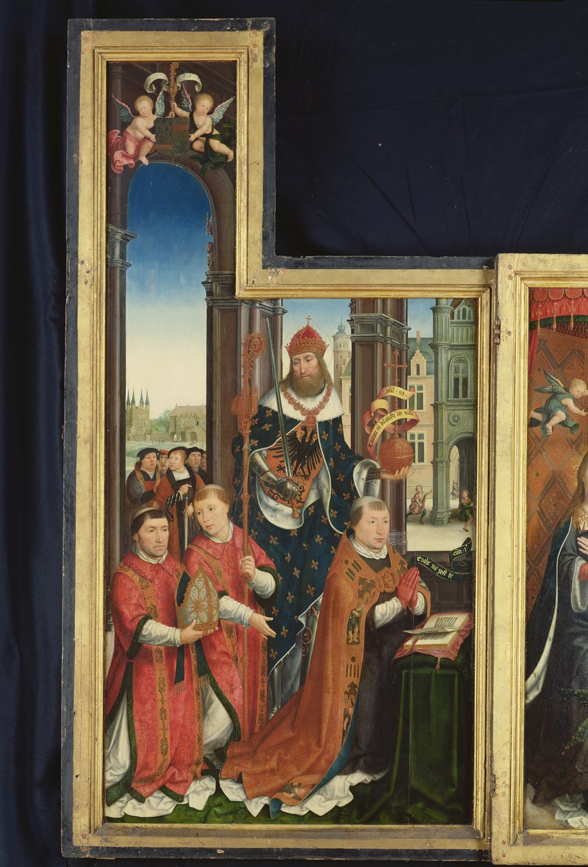 Polittico della Glorificazione della Santissima Trinità, pannello raffigurante abati, 1509-15 da Jean the Elder Bellegambe