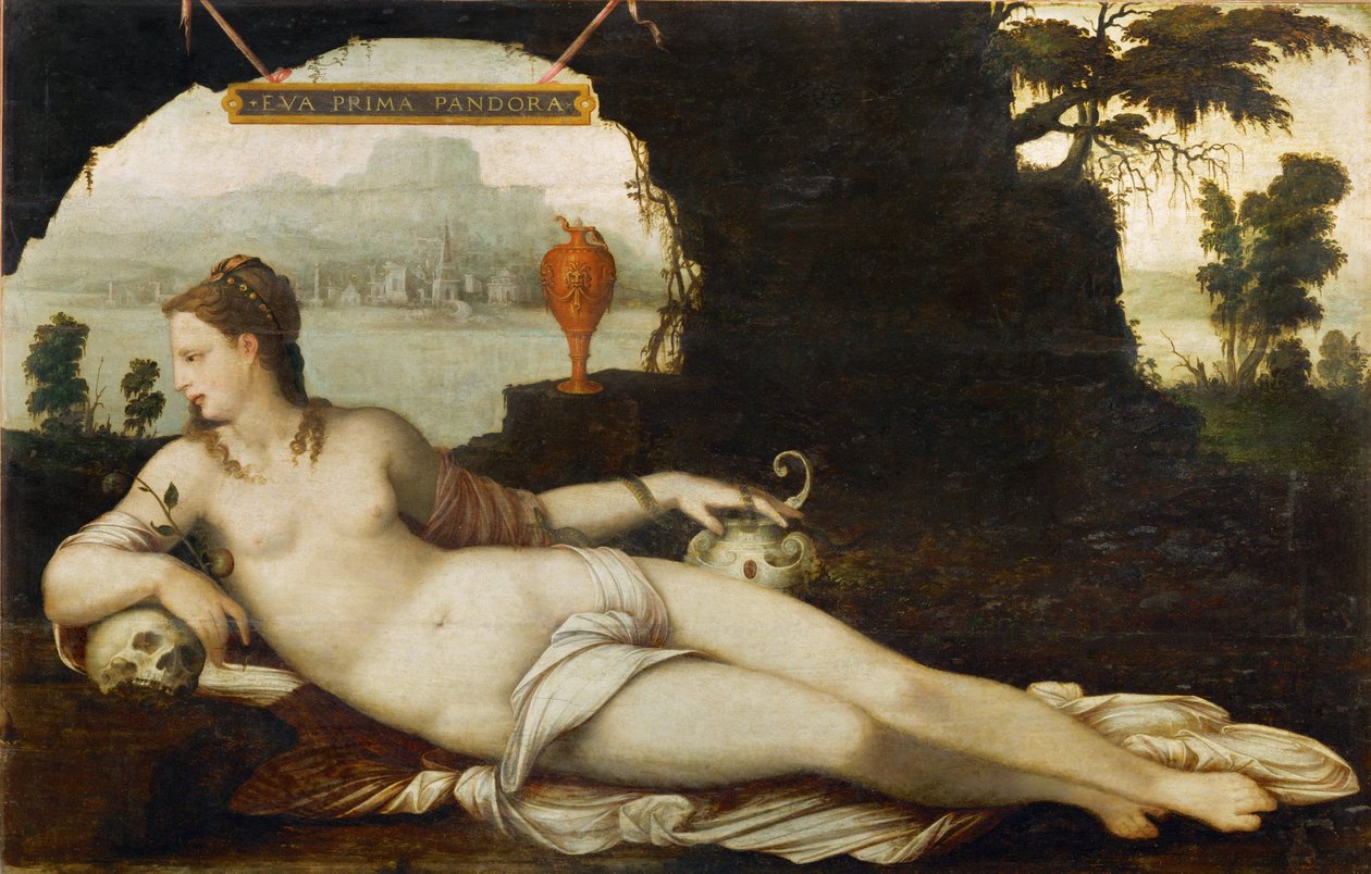 Eva Prima Pandora, 1550 circa (dipinto su tavola) da Jean the Elder Cousin