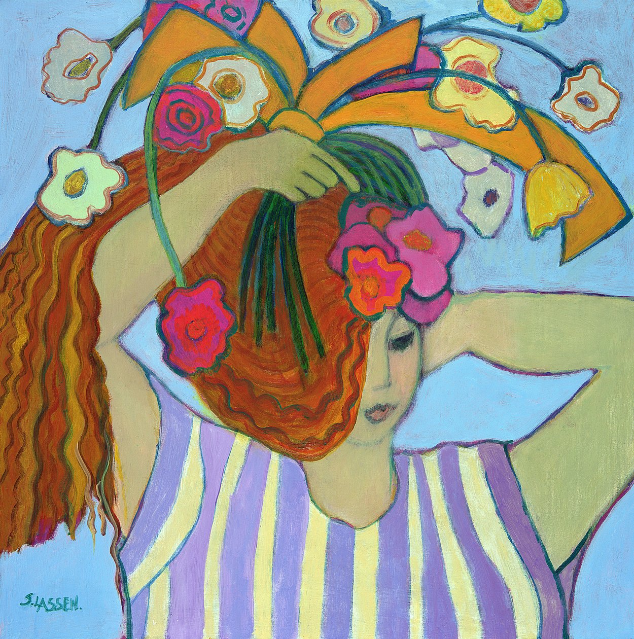 Fiori nei capelli da Jeanette Lassen