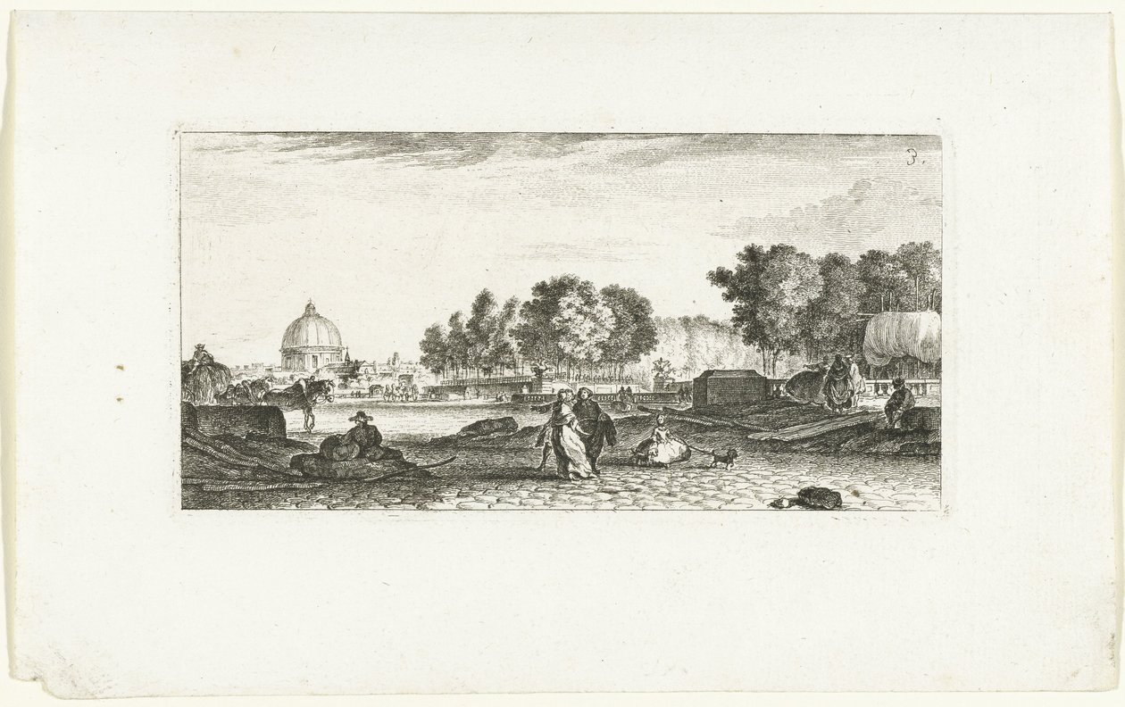 Veduta della Dôme des Invalides a Parigi da Jeanne Françoise Ozanne