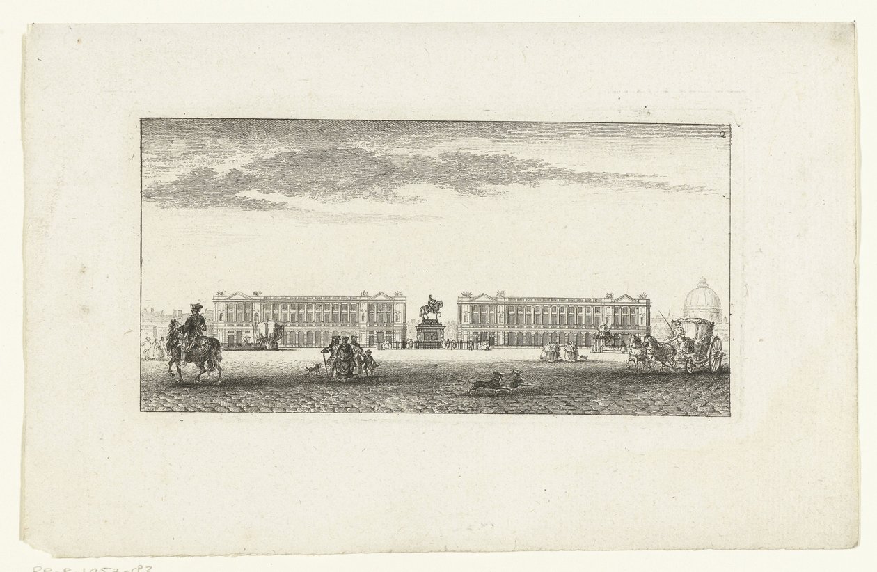 Vista su Place Louis XV a Parigi da Jeanne Françoise Ozanne