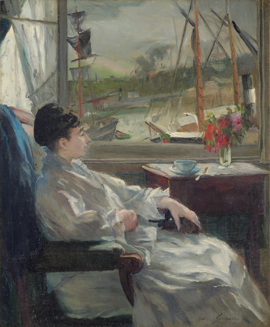 Ritratto di Eva Gonzalès da Jeanne Guérard Gonzalès