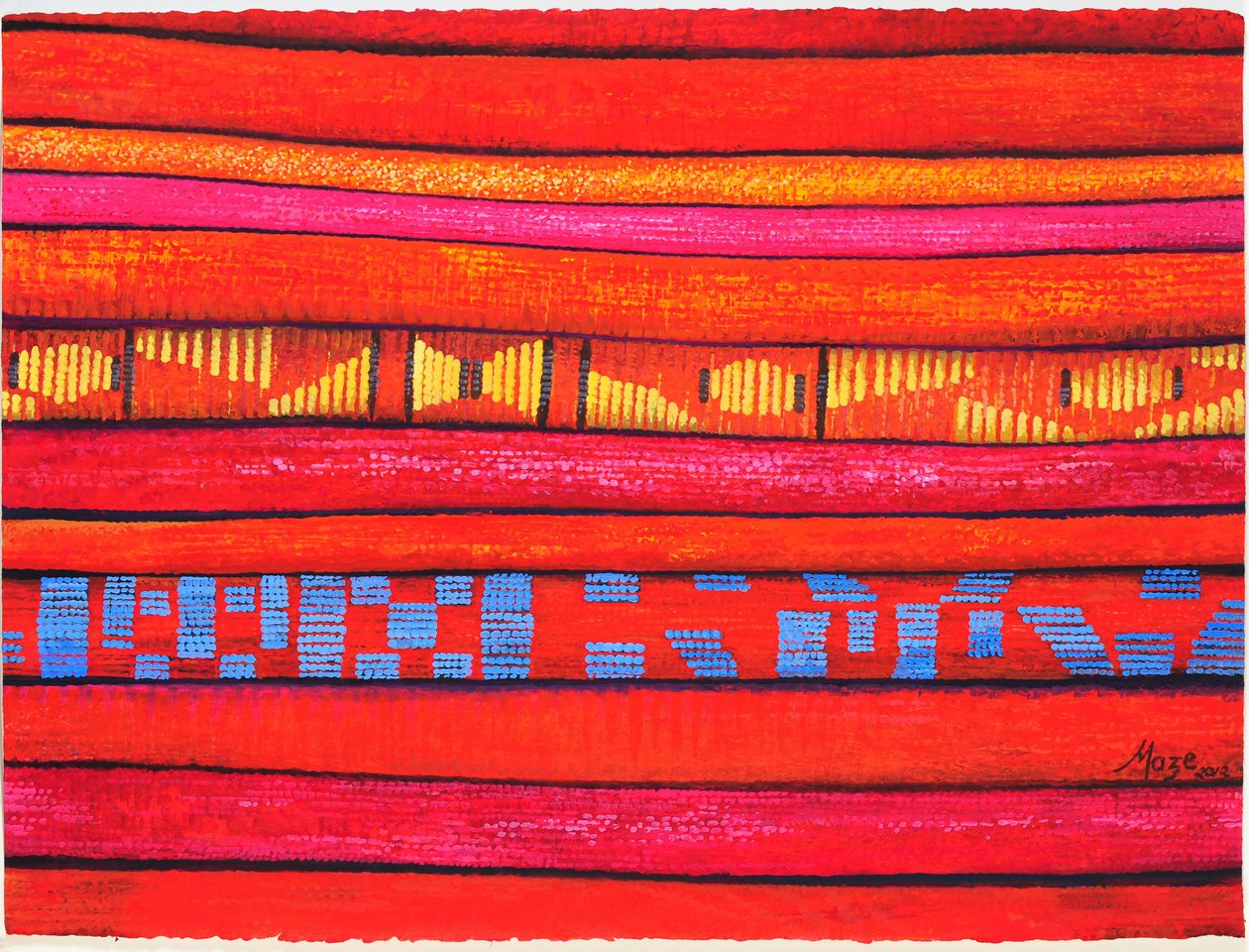 Tessuti marocchini 1, 2013 da Jeanne Maze
