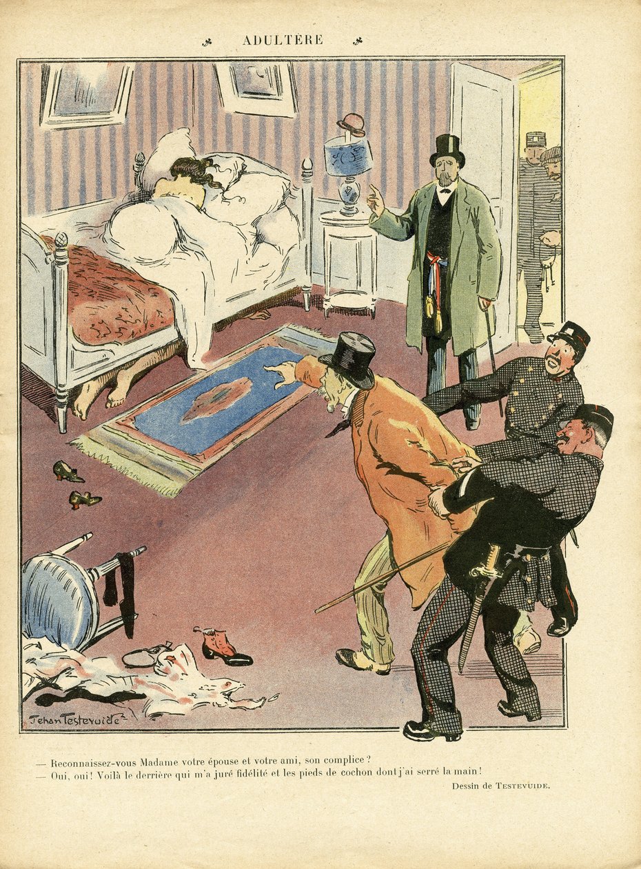 Illustrazione di Jehan Testevuide in Le Rire da Jehan Testevuide