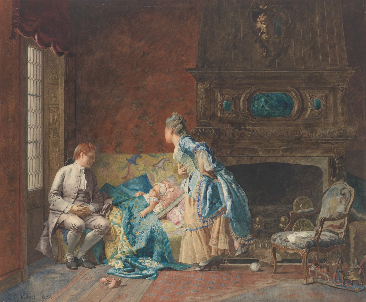 Il Primo Bambino da Jehan Georges Vibert