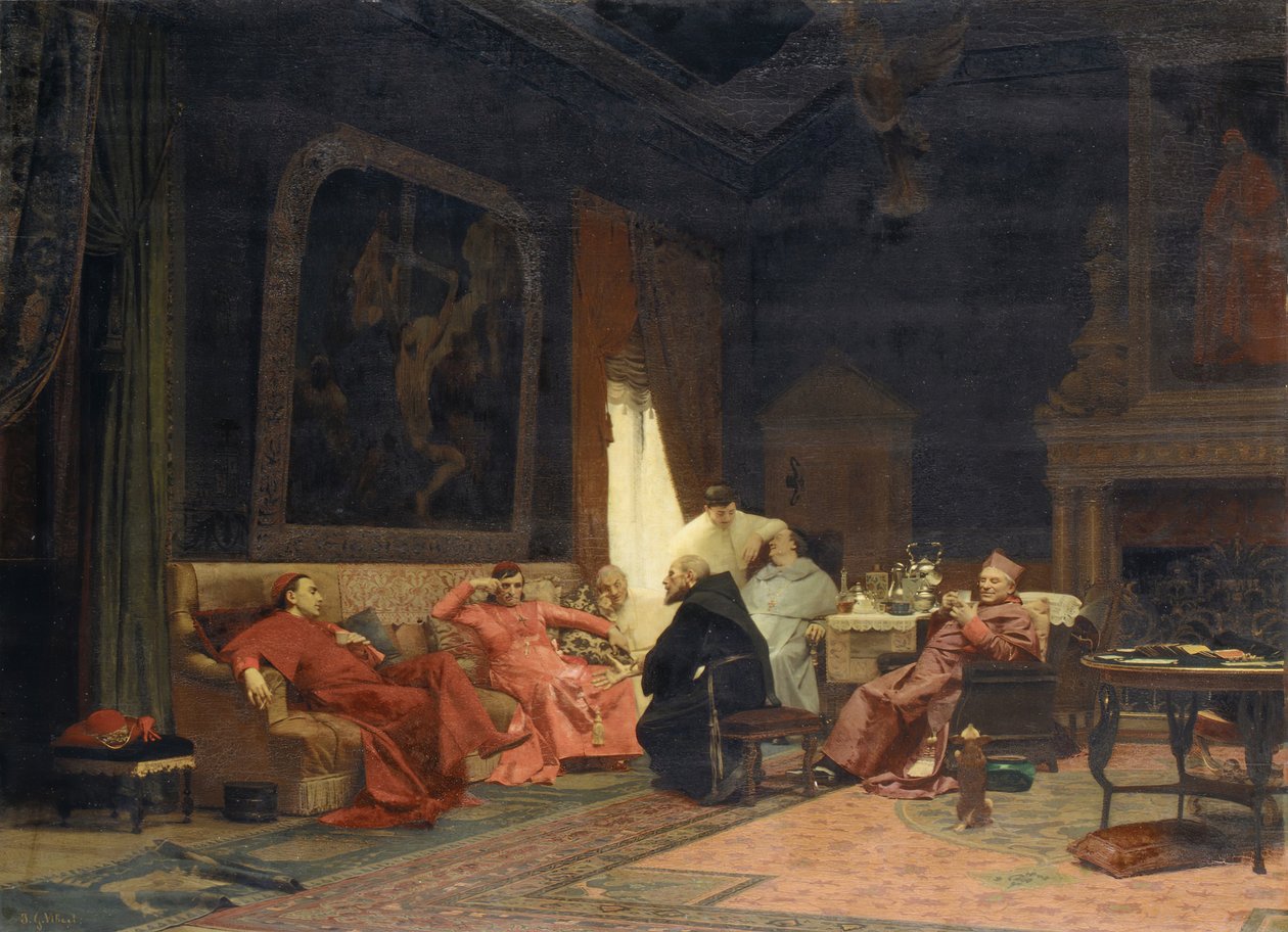 Le avventure del missionario, ca. 1883 da Jehan Georges Vibert
