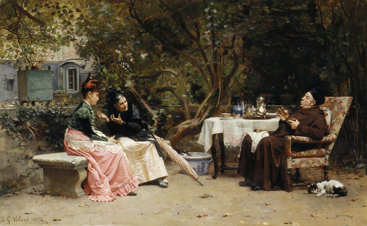 Il rimprovero, 1874 da Jehan Georges Vibert