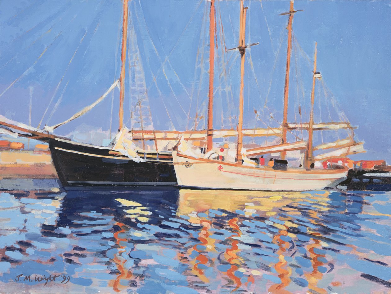 Navi a Vela Ormeggiate, Skagen, Danimarca, 1999 da Jennifer Wright