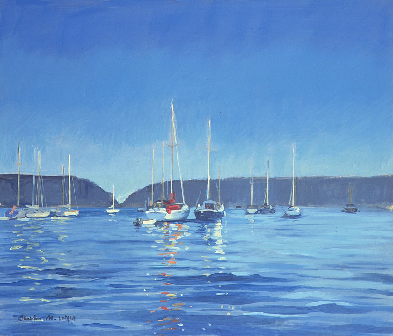 Salcombe - Yacht - Crepuscolo da Jennifer Wright