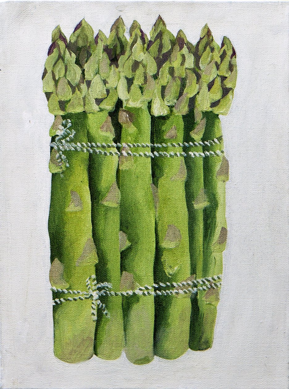 Asparagi, 2013 (acrilico su tela) da Jennifer Abbott