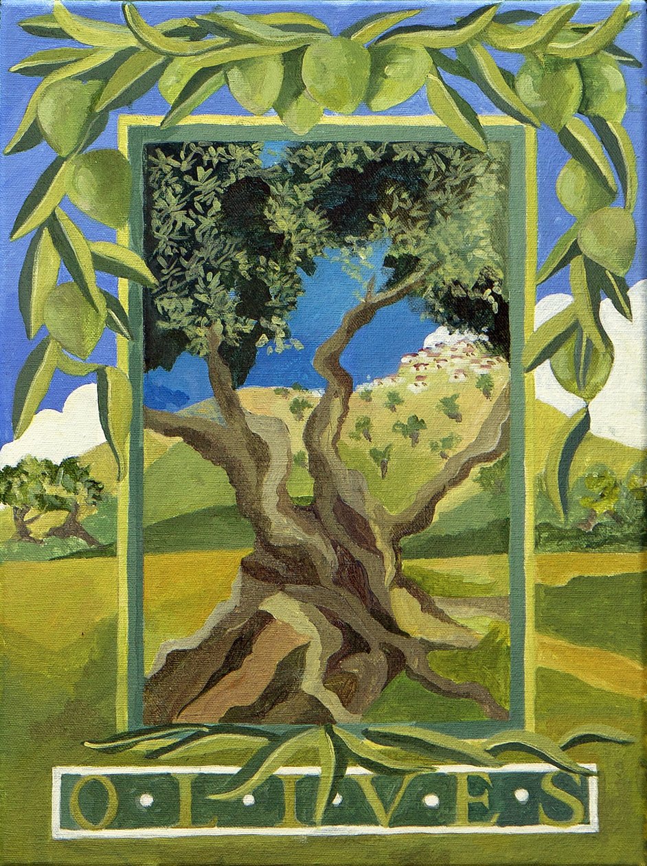 Olive verdi, 2014 (acrilico su tela) da Jennifer Abbott