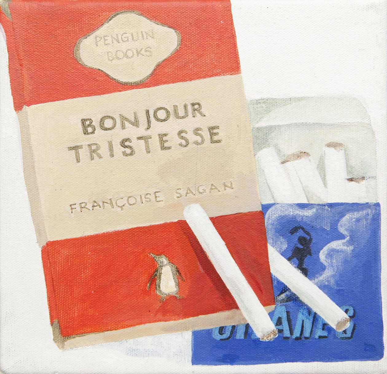 Libro Penguin, Gitanne Cigarettes (acrilico) da Jennifer Abbott