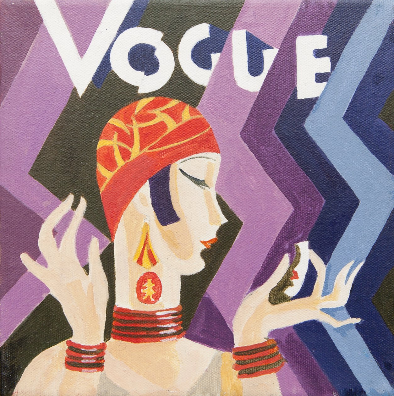 Copertina di Vogue (acrilico) da Jennifer Abbott