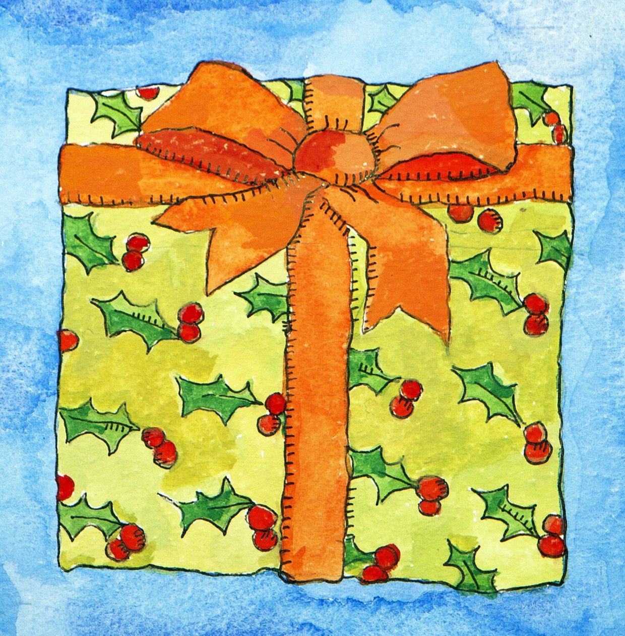 Regalo incartato, 2011 (acquerello) da Jennifer Abbott